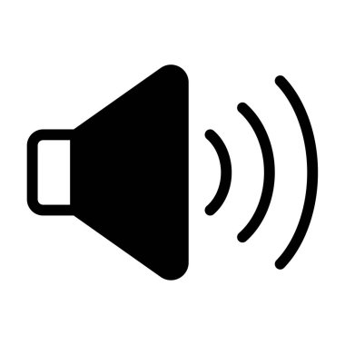 hoparlör simgesi, vektör illüstrasyonu basit tasarım
