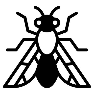 sinek simgesi, vektör illüstrasyonu basit tasarım