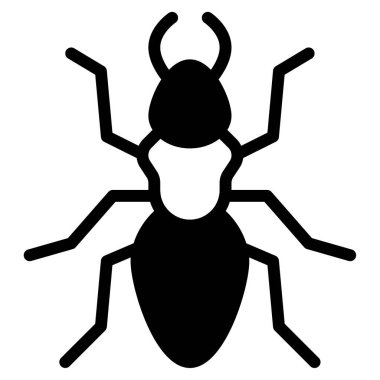 Termit simgesi, vektör illüstrasyonu basit tasarım