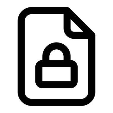 Simgeyi şifrele, vektör illüstrasyonu basit tasarım