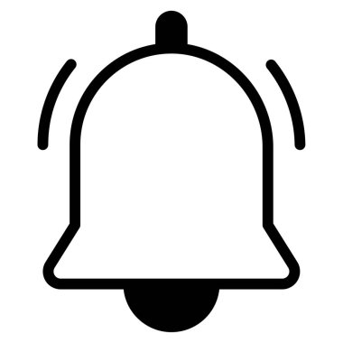 Notification icon, vector illustration simple design