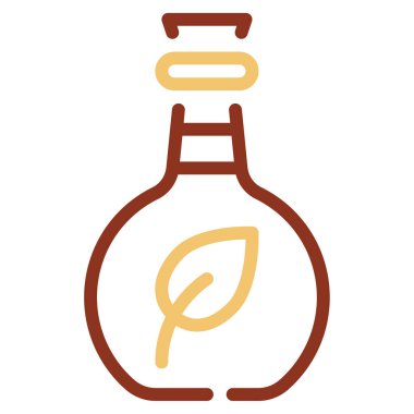 Bitkisel Koku simgesi, vektör illüstrasyonu basit tasarım