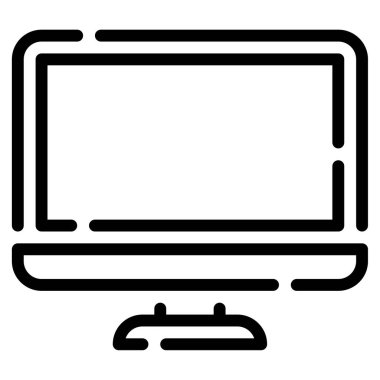 masaüstü simgesi, vektör illüstrasyonu basit tasarım