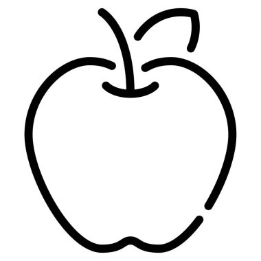 elma simgesi, vektör illüstrasyonu basit tasarım