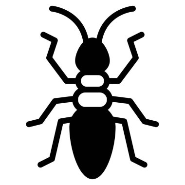 karınca simgesi, vektör illüstrasyonu basit tasarım