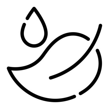 Yağmur Damlası Dew simgesi, vektör illüstrasyonu basit tasarım