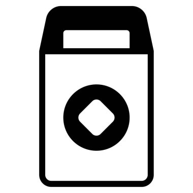 Kırmızı Zarf simgesi, vektör illüstrasyonu basit tasarım