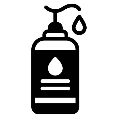 Nemlendirici Losyon simgesi, vektör illüstrasyonu basit tasarım