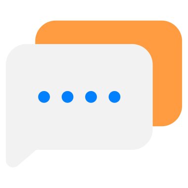 Message icon, vector illustration simple design