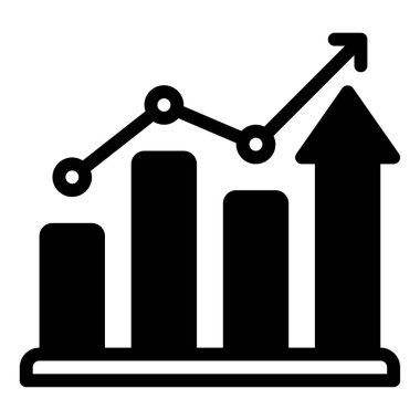 trend simgesi, vektör illüstrasyonu basit tasarım