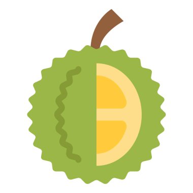 durian simgesi, vektör illüstrasyonu basit tasarım