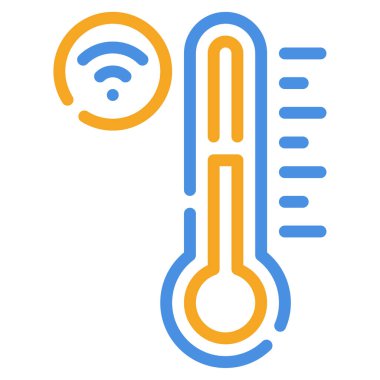 Akıllı Termostat simgesi, vektör illüstrasyonu basit tasarım