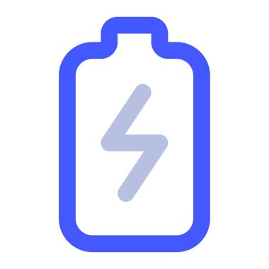 Şarj simgesi, vektör illüstrasyonu basit tasarım