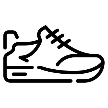 Koşan Ayakkabı simgesi, vektör illüstrasyonu basit tasarım