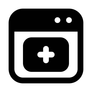 WordPress simgesi, vektör illüstrasyonu basit tasarım