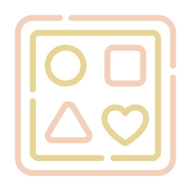 Kek Tin simgesi, vektör illüstrasyonu basit tasarım