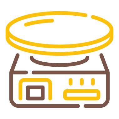 Çömlek Tekeri simgesi, vektör çizimi basit tasarım