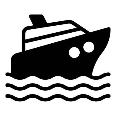 Yat simgesi, vektör illüstrasyonu basit tasarım