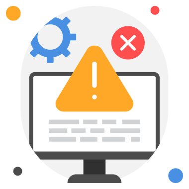 Başarısız simge, vektör illüstrasyonu basit tasarım