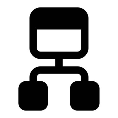 Site Yapısı simgesi, vektör illüstrasyonu basit tasarım