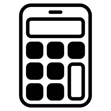 Calculator icon, vector illustration simple design