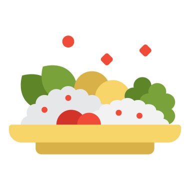 Mutfak Zevkleri simgesi, vektör illüstrasyonu basit tasarım