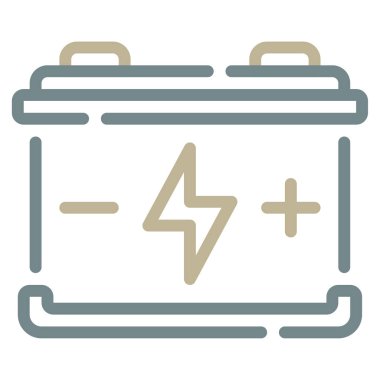 Battery icon, vector illustration simple design