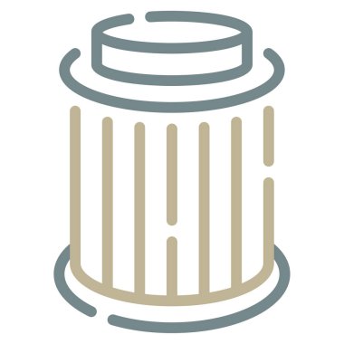 Yağ Filtresi simgesi, vektör illüstrasyonu basit tasarım