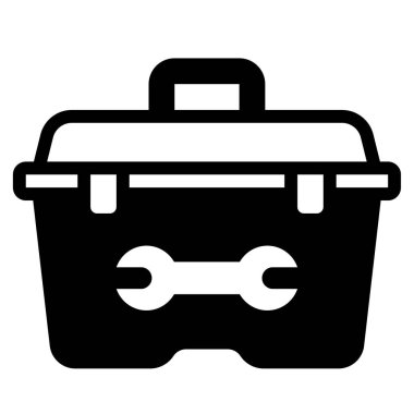 araç kutusu simgesi, vektör illüstrasyonu basit tasarım