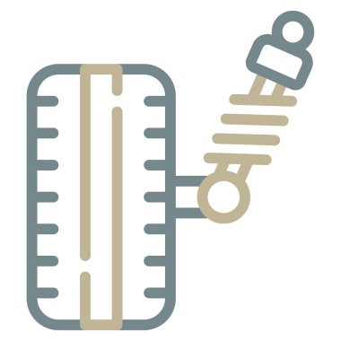 Askıya alma simgesi, vektör illüstrasyonu basit tasarım