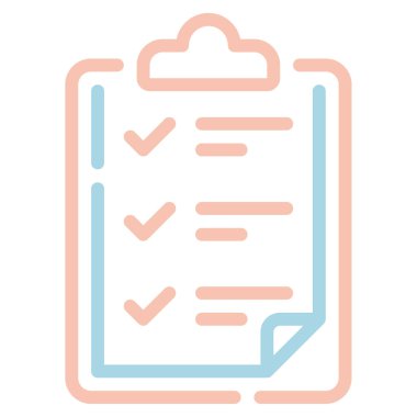 planlama simgesi, vektör illüstrasyonu basit tasarım