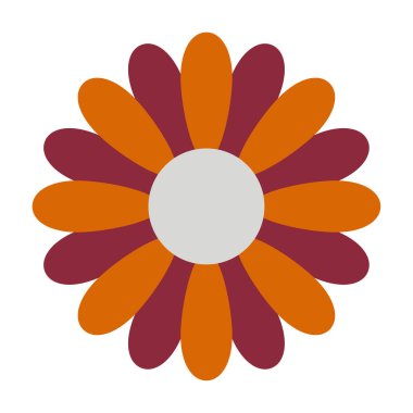 Marigold simgesi, vektör illüstrasyonu basit tasarım