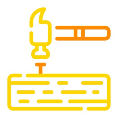 Ahşap Kullanım simgesi, vektör illüstrasyonu basit tasarım
