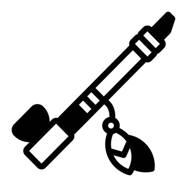 Barış Borusu simgesi, vektör illüstrasyonu basit tasarım