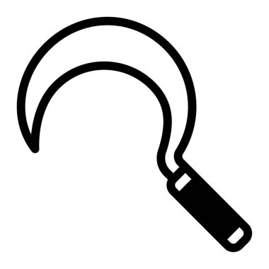 Araç simgesi hasat ediliyor, vektör illüstrasyonu basit tasarım