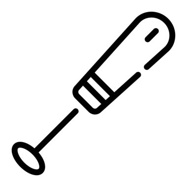 Süt Frother simgesi, vektör illüstrasyonu basit tasarım