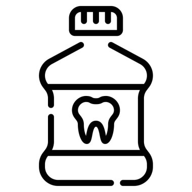 gargara simgesi, vektör illüstrasyonu basit tasarım