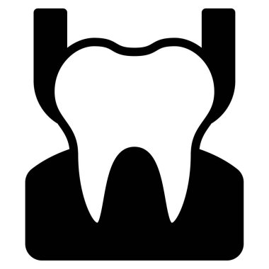 Diş Çıkarma simgesi, vektör illüstrasyonu basit tasarım