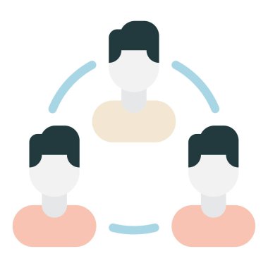 işbirliği simgesi, vektör illüstrasyonu basit tasarım