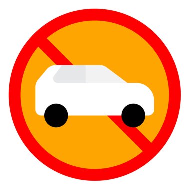 Araç simgesi yok, vektör illüstrasyonu basit tasarım