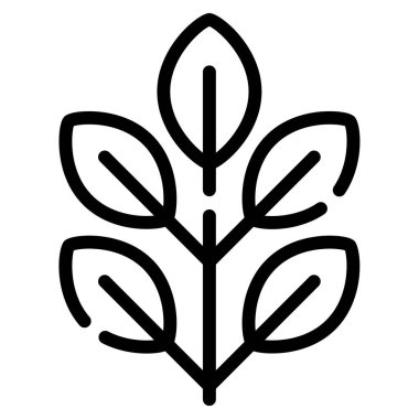 Organik simge, vektör illüstrasyonu basit tasarım