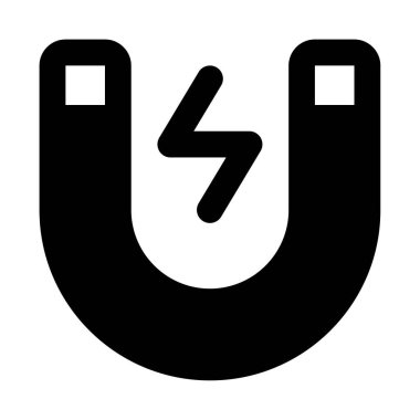 mıknatıs simgesi, vektör illüstrasyonu basit tasarım