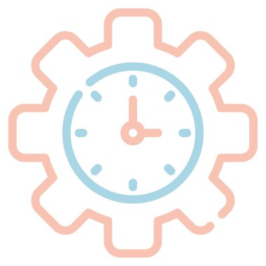 Verimlilik simgesi, vektör illüstrasyonu basit tasarım