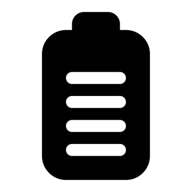 Battery icon, vector illustration simple design