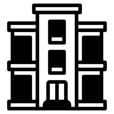 Konut simgesi, vektör illüstrasyonu basit tasarım