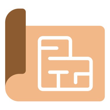 Şablon simgesi, vektör illüstrasyonu basit tasarım