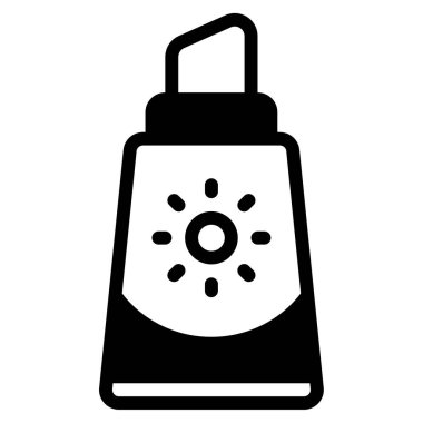 Güneş kremi çubuğu simgesi, vektör illüstrasyonu basit tasarım