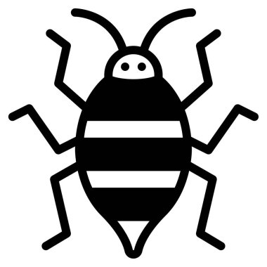 Yaprak biti simgesi, vektör illüstrasyonu basit tasarım