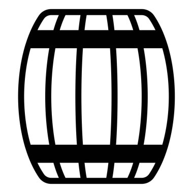 Yağmur Varili simgesi, vektör illüstrasyonu basit tasarım