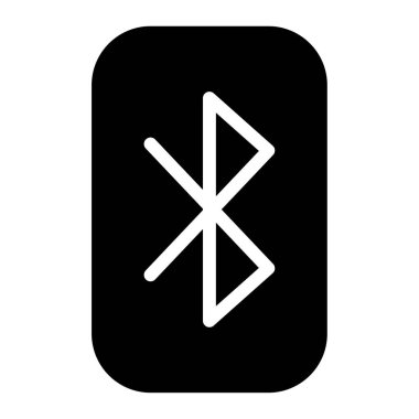 Bluetooth simgesi, vektör illüstrasyonu basit tasarım